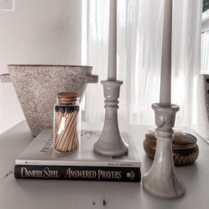 Marble Candle Holders 🕊🤎